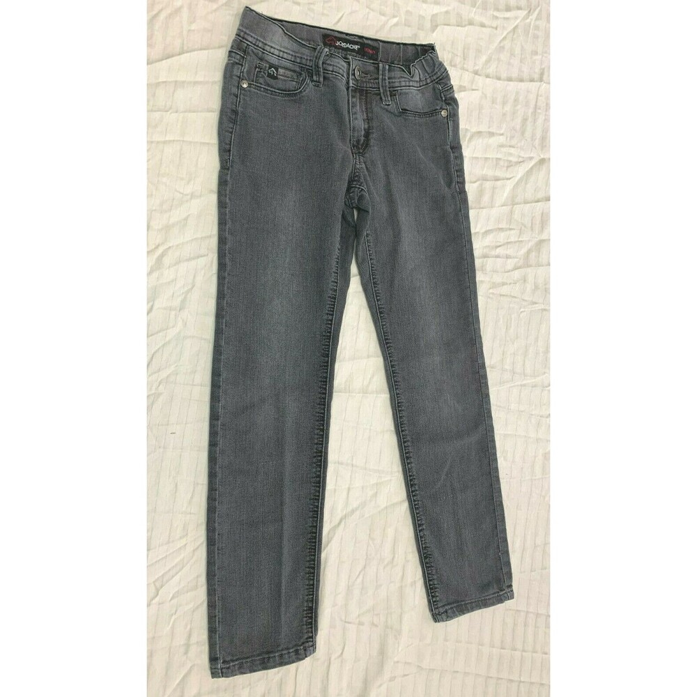 JORDACHE SKINNY GIRLS JEANS SIZE 8S ADJ WAIST